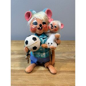 Annalee 6” Soccer Mom Coach with Baby Mouse and Soccer Ball 2009